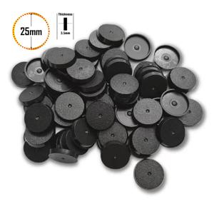 게임 미니어처 및 테이블 게임용 25mm 원형 플라스틱 베이스