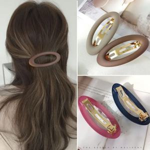매트 스냅 헤어 클립 여성 머리핀 한국어 헤어 클립 헤어 자용 포니 테일 홀더 소녀 헤어 액세서리 헤어 그립