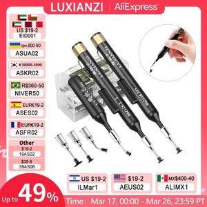 LUXIANZI 진공 흡입 펜 키트(3개의 빨판 IC 포함) SMD 핀셋 픽업 도구 리무버 빨판 펌프 솔더 디솔더링 ​ 빨아먹는 펜