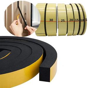고무 자체 접착 스폰지 씰 스트립 단면 접착제 EVA 블랙 폼 충돌 방지 씰 가스켓 폭 10-30mm 두께 2-20mm