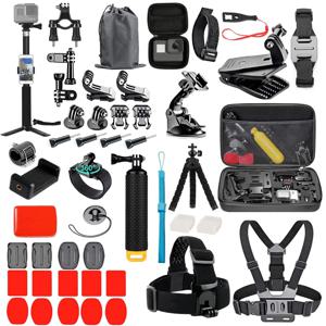 Gopro Hero 용 액션 카메라 액세서리 9 8 7 5 4 Dji Osmo 용 액션 배낭 흡입 컵 유리 마운트 4k 케이스 헬멧