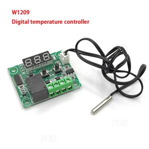 디지털 온도조절기 온도 컨트롤러, 소형 온도조절기 온도 제어 스위치 패널 XH-W1209, W1209 DC 12V