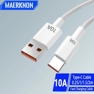 USB C 타입 케이블, 고속 충전 와이어, 휴대폰 USB 라인, 화웨이 30, 샤오미 레드미, 삼성 포코 f5, USB C 데이터 케이블 코드, 10A