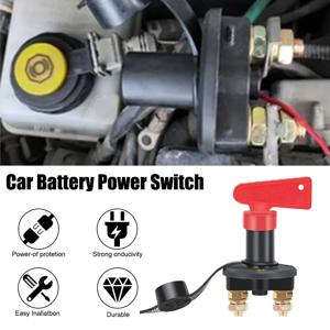 300A 12V 빨간색 키 차단 킬 배터리 스위치 주요 차량 수정 절연체 단로기 자동 트럭 보트 용 자동차 전원 스위치