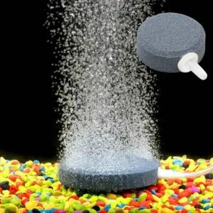 40mm 수족관 버블 스톤 통풍기 물고기 탱크 펌프 에어 스톤 디스크 수경 산소 플레이트 공기 펌프 버블 러 수족관 액세서리