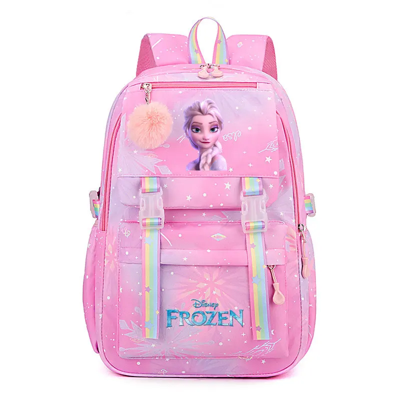 디즈니 냉동 Mochila Feminina 안나 엘사 어린이 배낭 학교 가방 십대 소녀 노트북 백 팩 여성 여행 가방
