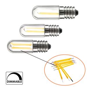 E12 E14 LED 전구 디밍이 가능한 110V 220V 냉장고 조명 4W 램프 필라멘트 COB 램프 샹들리에 교체 30W 할로겐 램프