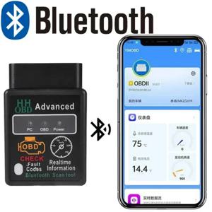 블루투스 호환 자동차 obd2 스캐너 elm327 v1.5 코드 리더 obdii 진단 도구 안드로이드 ios 윈도우 용 진단 스캐너