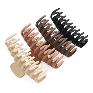1/4 Pcs 여성을위한 대형 기하학 머리 발톱 크로스 매트 머리핀 패션 프랑스어 우아한 헤어 그립 클립 소녀 액세서리 세트