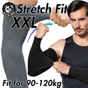 Musion 플러스 사이즈 썬 프로텍션 암 슬리브 확장 및 확대 XXL Fat Man UPF50+ 남녀공용 라이딩 및 러닝용 핸드 양말