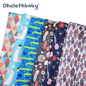 빨 수있는 방수 TPU 수제 폴리 에스터 직물 고품질 천 기저귀 월경 패드 DIY 봉제에 대한 PUL 소재 인쇄