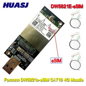 HUASJ T77W968 DW5821e- eSIM LTE Cat16 4G WWAN 카드 모듈, 위도 5420 5424 7424 견고한 위도 7400/7400, 2 in