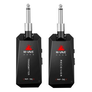 M-VAVE WP-5G 무선 기타 시스템, 충전식 오디오 송신기, 리시버 기타 앰프, 기타 액세서리, C 타입 케이블, 5.8G