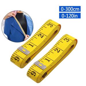 300 Cm 120 인치 휴대용 부드러운 PVC 테이프 3m 가죽 눈금자 신체 높이 규모 측정 개폐식 분석 장비 도구