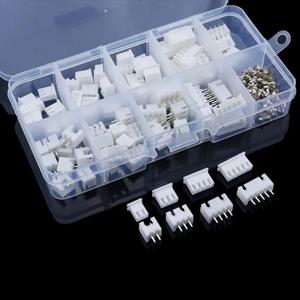 230 Pcs XH2.54 2p 3p 4p 5pin 2.54mm 피치 터미널 암수 하우징 키트 핀 커넥터 터미널 커넥터 키트
