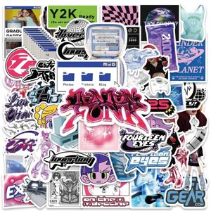 53PCS Y2K Girls VSCO 90s 하라주쿠 스타일 빈티지 스티커 귀여운 미적 데칼 일기 오토바이 노트북 스크랩북 장난감 스티커