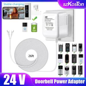 24V 범용 전원 어댑터 AC 변압기 충전기 EU/US/UK 플러그 링 Wifi 스마트 카메라 비디오 초인종 인터콤 도어 벨