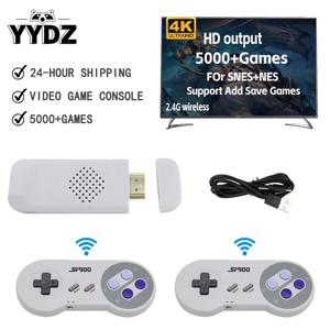 슈퍼 닌텐도 게임 스틱 4700 레트로 게임용, NES SNES 무선 컨트롤러용 HD 비디오 게임 콘솔, SF900 콘솔, 16 비트