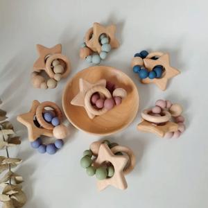 새로운 아기 제품 만화 스타 너도밤 나무 나무 껌 크리 에이 티브 아기 실리콘 물린 연삭 팔찌 껌 아기 장난감 Bebes Accesorios