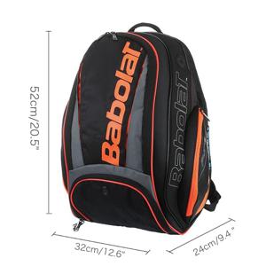 BABOLAT 테니스 라켓 가방 휴대용 성인 어린이 남여 코트 테니스 라켓 배낭 공 액세서리 보관 여행 어깨 가방