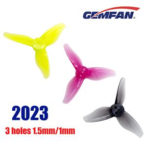 4쌍 Gemfan 허리케인 2023 2X2.3X3 3 블레이드 이쑤시개 프로펠러 1mm 1.5mm RC FPV 레이싱 프리스타일 2인치 이쑤시개 드론용