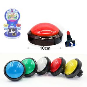 100mm 라이트 빅 푸시 버튼 조명 Led 응답기 스위치 음악 게임의 비디오 리듬 자동 판매기 코인 아케이드 핀볼 부품
