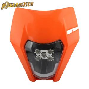 KTM 헤드 라이트 플레이트 오토바이 LED EXC 300 XC SX 125 250 350 450 라운드 심지 헤드 램프 Dit Bike Supermotor Enduro 액세서리