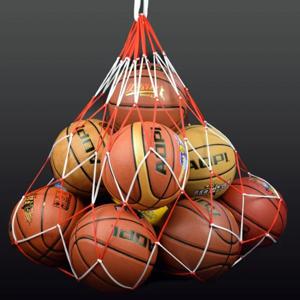 확장 두꺼운 로프 가방, 농구 축구 네트, 대용량, 10-15 볼 포켓, 두꺼운 나일론 로프 보관 볼 가방, 1 개