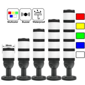 SMGJ5 다층 회전 산업용 LED 신호 스택 타워 경고등 경보 장치 DC12V24V AC110V220V 주의 기계 램프