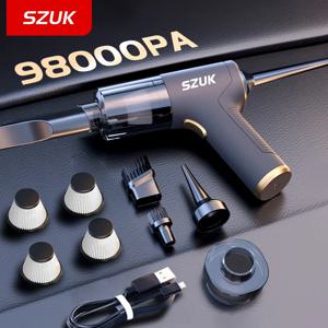 SZUK 2025 자동차 진공 청소기, 새로운 미니 진공 청소기, 강력한 흡입력 무선 휴대용 청소기, 핸드헬드 진공 청소기, 자동차용 진공 청소기 차량용 청소기 초강력 무선청소기 차량용 청소기 미니청소기,유선청소기,핸디청소기