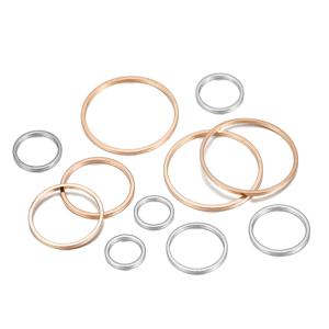 20-50Pcs 라운드 직경 8-60mm 농구 귀걸이 와이어 커넥터 DIY 펜던트 쥬얼리에 대한 폐쇄 반지 용품 액세서리 만들기