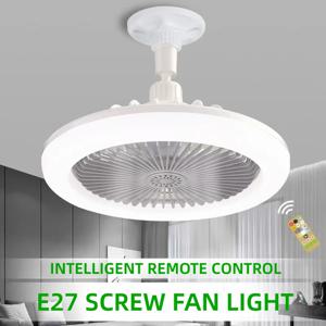 LED 천장 팬 라이트 E27 원격 제어 디밍 3단 속도 조절 가능 풍속 거실 연구 욕실에 적합