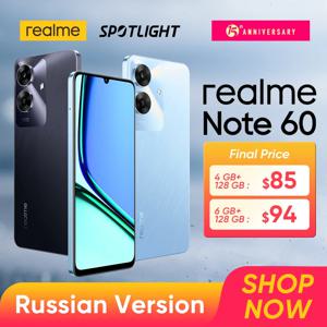 realme 노트 60 스마트폰, 32MP 카메라, 6.74 인치 90Hz 디스플레이, 5000mAh 배터리, 128GB IP64, 강력한 옥타코어 칩셋, 신제품