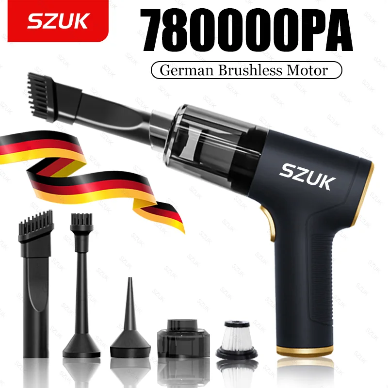 SZUK C006 자동차 진공 청소기 780000Pa 강력한 흡입력 핸드헬드 휴대용 자동차 청소기 세척기 무선 미니 진공 청소기  차량용 청소기 무선 청소기 차량용 청소기 초강력 차량용청소기 미니청소기 초강력 차량청소기 차량 청소기 차량용 진공 청소기 핸디무선청소기 자동차청소기 청소기 차량용 무선 진공 청소기 핸디청소기  차량용 무선 청소기 핸디 청소기 핸드청소기 소형청소기 차량용 무선청