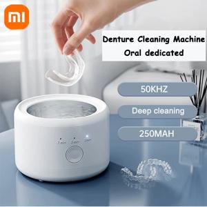 Xiaomi 다기능 전기 교정기 상자 청소 상자 보이지 않는 리테이너 틀니 청소 기계 보석 치열 교정기 클리너