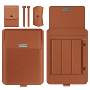 PU 가죽 노트북 슬리브 가방 케이스, 맥북 에어 프로 13 14 16 M3 M2 M1 노트북 커버, 화웨이 델 HP ASUS 레노버 15 17 인치