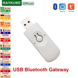 Tuya APP 용 RAYKUBE B4 USB 블루투스 게이트웨이 스마트 도어 잠금 Wifi 허브 블루투스 스마트 무선 어댑터 원격 제어