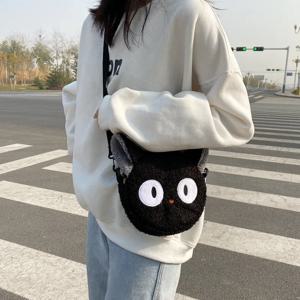 여성용 일본 스타일 카와이 가방, 만화 봉제 숄더백, 크로스바디 백, 소형 휴대폰 및 지갑 가방, Bolsa Feminina, 신제품