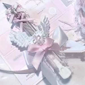 달콤한 레이스 Y2K 핑크 컬러 박스 커터 크리 에이 티브 디자인 귀여운 활 날개 종이 커터 미니 휴대용 유틸리티 나이프 학생 용품
