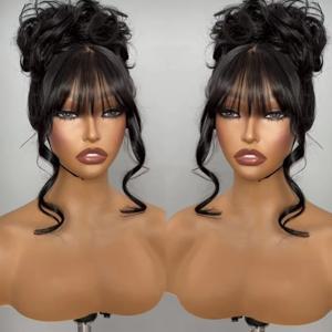 360 전체 레이스 정면 가발 프린지 바디 웨이브 레이스 프런트 가발 인간의 머리 가발 앞머리 Glueless 브라질 가발 판매 정리