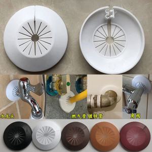 2pcs 플라스틱 벽 구멍 덕트 커버 샤워 꼭지 각도 밸브 파이프 플러그 장식 커버 스냅 온 플레이트 주방 수도꼭지 액세서리