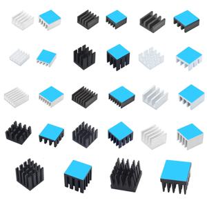 전자 IC 칩 RAM MOS Dynatron Raspberry Pi 용 알루미늄 방열판 라디에이터 방열판 열 전도성 테이프로 냉각