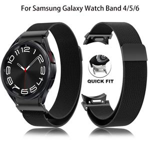 퀵핏 밀라노 갭 밴드, 삼성에 적합한 갤럭시 워치 6 5 4 클래식 43mm 47mm 40mm 44mm 42mm 46mm 5Pro 45mm 마그네틱 루프 스트랩