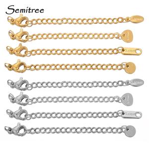 10pcs 스테인레스 스틸 확장 확장 테일 체인 랍스터 걸쇠 커넥터 DIY 쥬얼리 결과 팔찌 목걸이 만들기