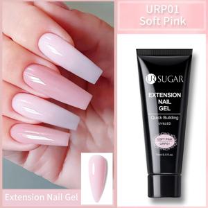 UR SUGAR 네일 익스텐션 젤, 흡수 제거 UV LED 아크릴 크리스탈 화이트 클리어 누드 젤, 매니큐어 UV 건설 젤, 15ml