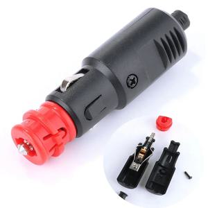 1pc 자동차 차량 라이터 소켓 플러그 커넥터 남성 플러그 범용 12V-24V 8A 자동차 시가 라이터 플러그 자동차 액세서리