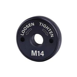 검정색 퀵 플랜지 너트 m14 앵글 그라인더 릴리스 잠금 너트 프레싱 플레이트 전원 액세서리 교체 클램핑 도구