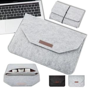 울 펠트 노트북 가방 슬리브 커버 11 12 13 15.6 인치 Macbook Air Pro 케이스 용 MateBook 마우스 패드 또는 전원 미니 팩 선물