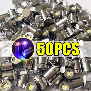 50/1PCS 미니 LED 빛 랜턴 심지 자료에 대 한 작은 전구 배터리 전원 다채로운 조명 파티 신년 휴일 장식