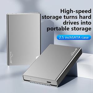 Blueendless 새로운 알루미늄 케이스 HDD 인클로저 2.5 외부 인치 SATA 하드 드라이브 인클로저 노트북 용 Usb 3.1 유형 C Hdd 인클로저